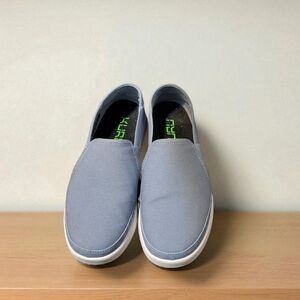 KURU ROAM Atla Slip-On Orthotic Slip On Walking Sneakers- Blue Fog-Women's  8.5